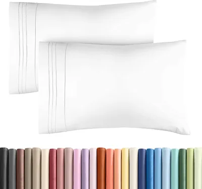 Hotel Quality Queen Pillow Cases Set of 2 Best Deal