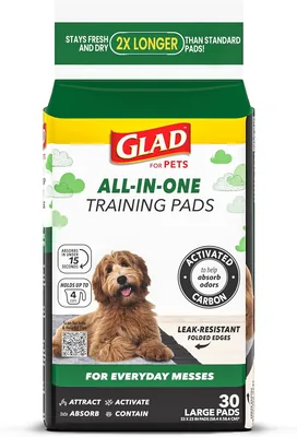Glad for Pets Black Charcoal Puppy Pads | 35% Off