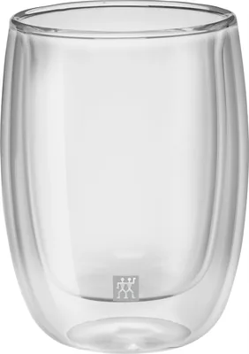 Zwilling 39500-076 Double-Wall Glass Coffee, Set of 2, 6.8 fl oz (200 ml), Tumbler, Heat Resistant, 