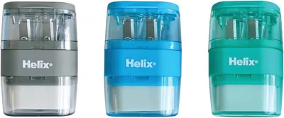 Helix Balance Duo Pencil Sharpener & Eraser (Assorted Colours) Best Deal