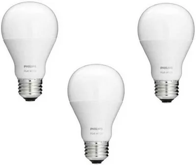 Philips Hue White A19 3-Pack LED Smart Bulb Best Deal
