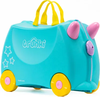 Trunki Unicorn Children's Ride-On Suitcase - Teal