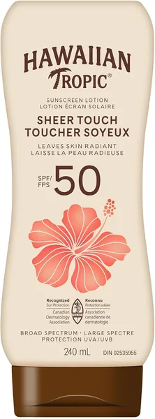 Hawaiian Tropic Sheer Touch Lotion Sunscreen SPF 50, 240mL