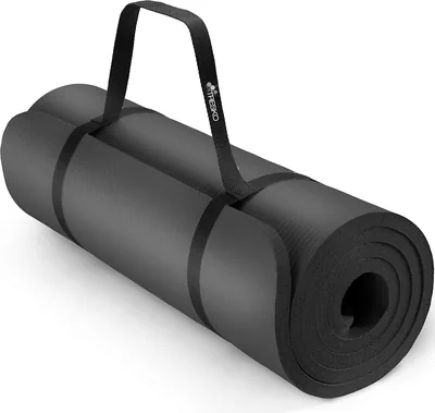 TRESKO® Fitness Yoga Mat - 185x60cm of 190x100cm, 1 of 1.5 cm Dickte, Testen voor Ph-waarde