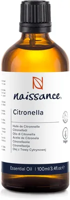 Naissance Citronella Essensiöl (No. 182) 100 ml - Rein, Naturligt & Undilütiert för Aromaterapi & Diffusorer