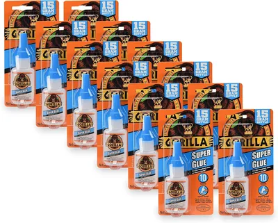 Gorilla Super Glue 15g (Clear) Pack of 12