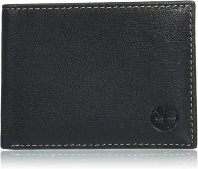 Timberland Men's Genuine Leather Passcase Security RFID Wallet