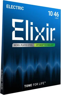 ELIXIR エレキギター弦 OptiWeb Light .010-.046 #19052