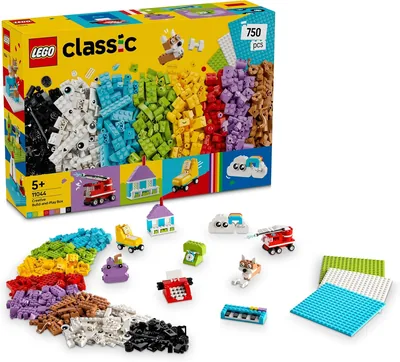LEGO Classic Kreatywny zestaw do budowania i zabawy 11044 | Zestaw klocków konstrukcyjnych, łatwe budowanie, prezent dla dziecka