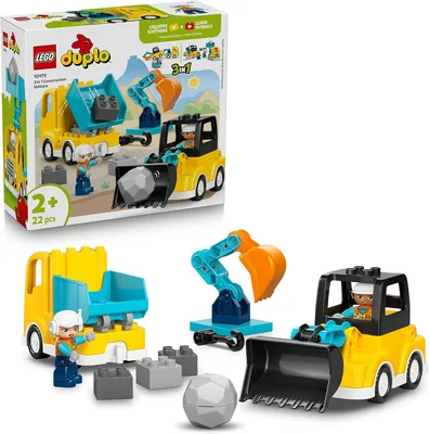 LEGO DUPLO Town 3 in 1 Vehicles, Building Toys for Toddlers