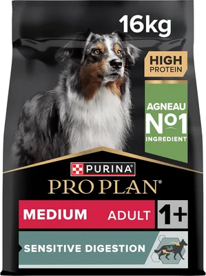 Purina Pro Plan - Aliment sec pour chien adulte moyen à digestion sensible - Saveur d'agneau
