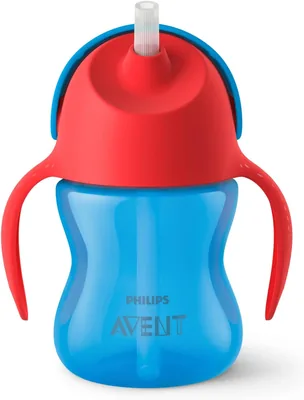 Kubek treningowy Philips Avent SCF796/01, bez BPA, 200 ml, czerwono-niebieski