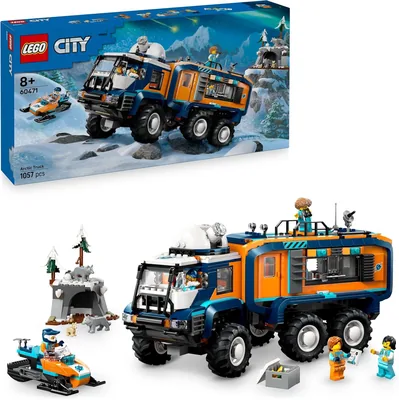 LEGO City Arctische Ontdekkingswagen Wetenschapslab Truck Speelgoed - Besturing en Vering inbegrepen - met Snowscooter, 5 Min | 38% Korting
