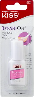 Kiss Brush-On Nagelkleb (5g Pink) - Snabbtrocknande