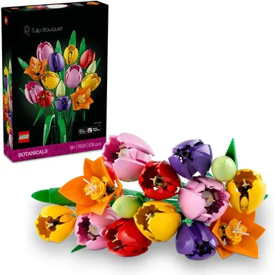 LEGO Botanicals Tulip Bouquet - 14 Faux Tulips in 5 Colours