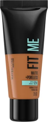 Maybelline Fit Me Foundation Matte & Poreless, 350 Caramel, 30ml - 51% Off