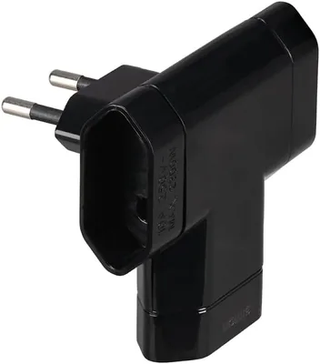 Adaptador Simon Brico 10A 250V 3 Tomadas Negro Blister - Mejor Oferta