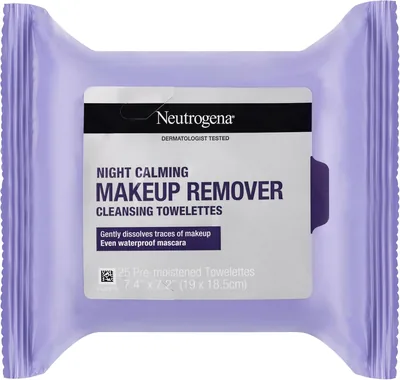 Neutrogena Night Calming Makeup Remover Wipes 25 Pack Best Deal