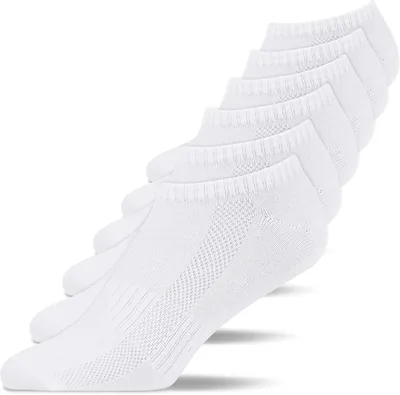 Snocks Trainer Socks für Männer und Frauen, 6er-Set, Größe UK 2-18, Kurzsocken, Baumwolle - 22% Rabatt