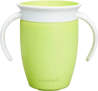 Munchkin Kubek Miracle 360, kubek do ćwiczeń dla niemowląt, bez BPA, z uchwytami, niekapek, do mycia w zmywarce, szczelny - Best Deal