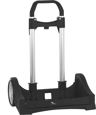 Safa EVOLUTION Carrito para Mochilas Escolares, plegable, ligero y resistente, 400x280x850 mm, Negro