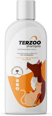 Shampoo Hipoalergénico Terzoo con Extracto de Avena 250 ml | Para Perros y Gatos, Pelaje Brillante y Sedoso, No Daña el Olfato - Mejor Oferta
