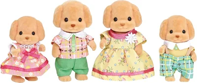 Sylvanian Families Toy Poodle Family Doll, 37% Off