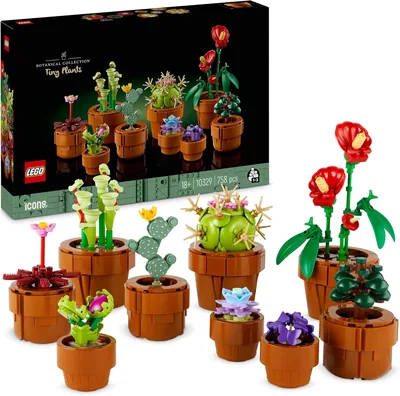 LEGO Botanicals Tiny Plants Set 10329 - Home Decor, Gift, 4.8/5 Stars