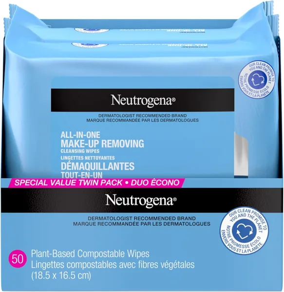 Neutrogena All-in-One Makeup Removing Cleansing Wipes