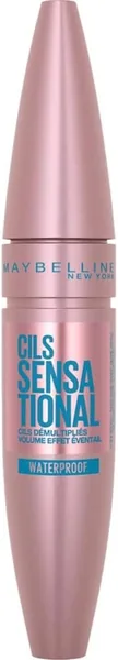 Mascara Maybelline New York Volume Waterproof - Sensational Eyelashes Black 10ml - 80% Off