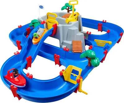 AquaPlay MountainLake - 70 delar inkl. 2 båtar och 3 figurer, 126x88 cm, från 3 år - Best Deal