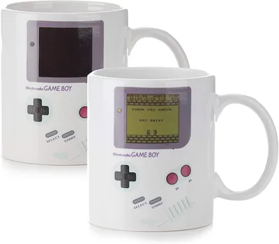 Taza Game Boy con Cambio de Calor, Producto Oficial Nintendo, Retro, 300 ml
