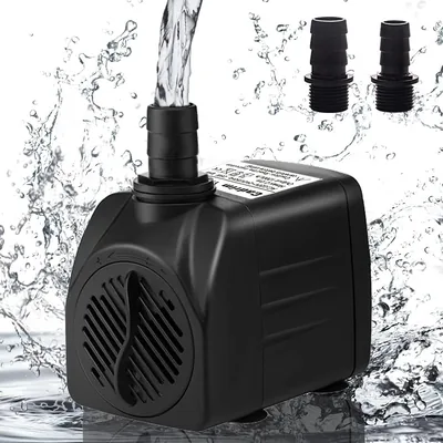 Cadrim Aquarium Pump 25W 1200L/H Submersible Water Pump Black