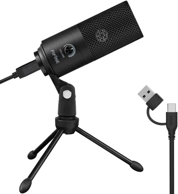 FIFINE K669B USB Condenser Microphone - Metal Cardioid Mic