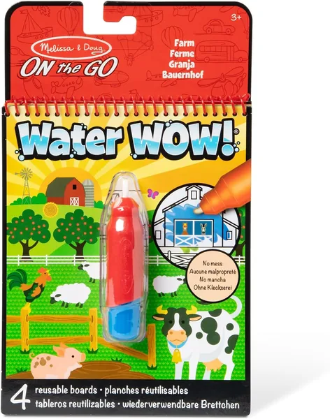 Melissa & Doug Water Wow! Farm Reusable Water Board and Pen