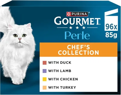 Gourmet Perle Chef's Collection Wet Cat Food 96x85g - 22% Off