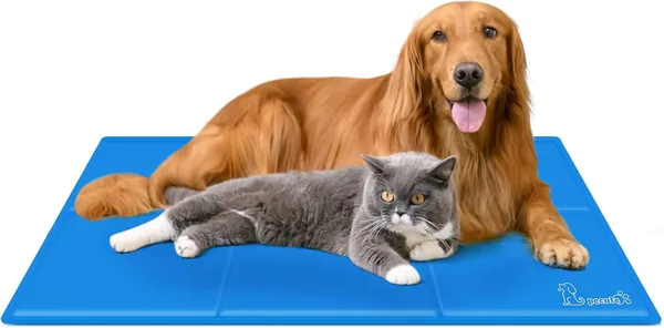 Pecute Kühlmatte für Hunde und Katzen mit Nicht-toxischem Gel, Selbstkühlkissen, Cooler Hundebetten, Kalte Gelmatte für Katzen und Doges - 69% Rabatt