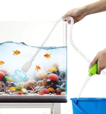 Luigi's Aquarium Gravel Cleaner - Efficient Fish Tank Syphon Pump