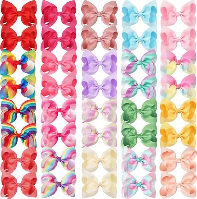 40 Piece 4.5 Inch Hair Bows for Girls