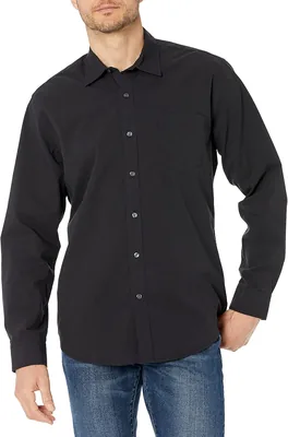 Camisa de Cuadros para Hombre Amazon Essentials Ajuste Regular Manga Larga
