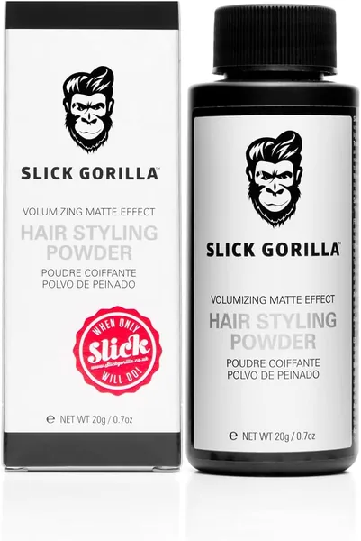 Slick Gorilla Hair Styling Powder for Men 0.70 oz (20ml) | Texture Powder | Matte Finish | 24 Hours All Day Hold | Adds Volume & Texture | Lightweight | Non-Sticky | No Shine | Tex