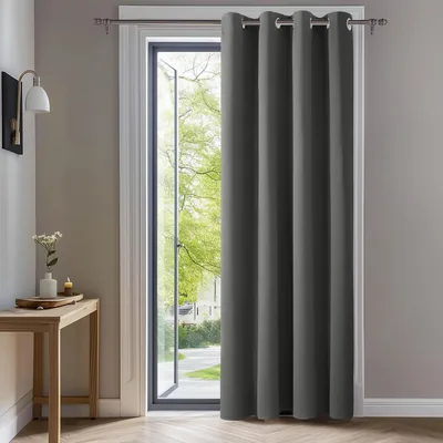 Deconovo Thermal Gardin Motståndig Gardin Med Ögledsringar, 214 x 132 cm (HxB), Lykt Gri, 1 Stck Best Deal