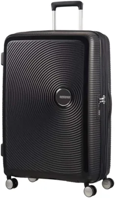 American Tourister Soundbox Large Espandibile Valigia a Rotelle 77 cm 97/110 L (Nero Bass)