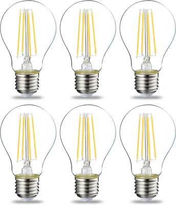Basics LED Bulb 7W Warm White E27 - Pack of 6