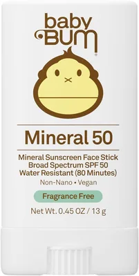 Baby Bum Mineral Sunscreen Stick SPF 50 UVA/UVB Protection