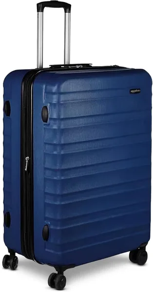 Amazon Basics Hardside Spinner Luggage-30-Inch (78cm), Navy Blue