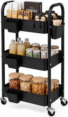 Organizador de Carro FASILYT de 3 Niveles con Ruedas