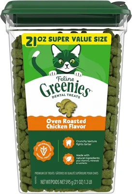 Greenies Cat Treats 31% Off - Oven Roasted Chicken