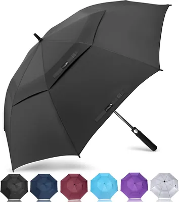 ZOMAKE Regenboog Paraas, Groot, Stormdicht, XL/XXL, Sportparaas voor Golf