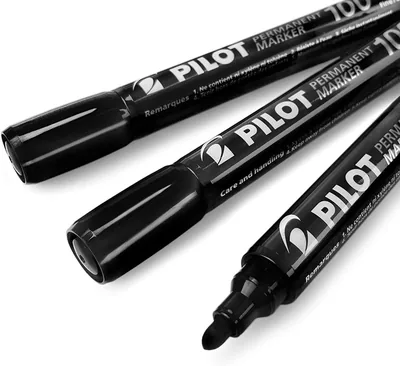 Pilot Sca-100 Bullet Point Pen 4.0-4.5mm Black (3-Pack) - 24% Off